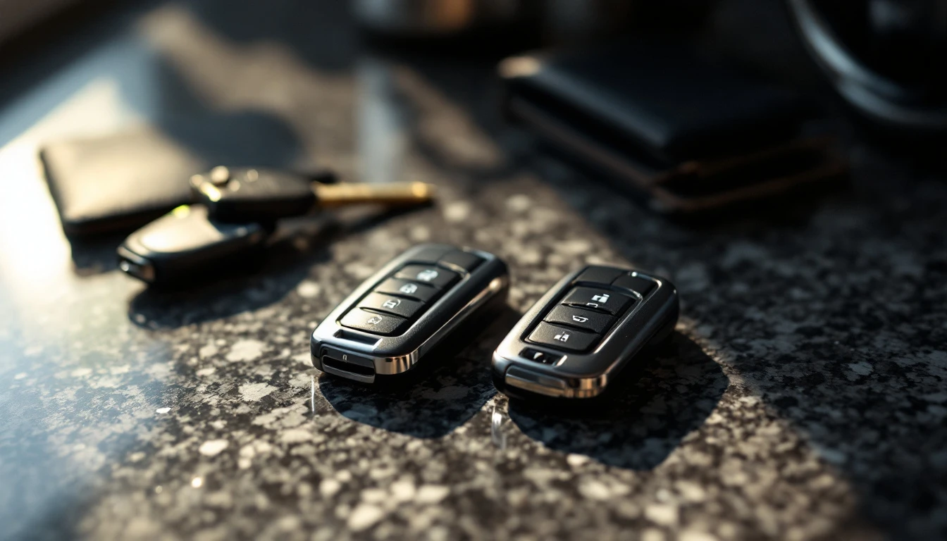 Chevrolet Tahoe key fob and duplicate spare key being programmed by a mobile locksmith in Fort Worth, Texas